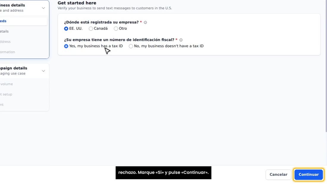 Si su negocio tiene EIN, regístrelo siempre con EIN: registrarse como propietario único teniendo EIN es motivo de rechaz