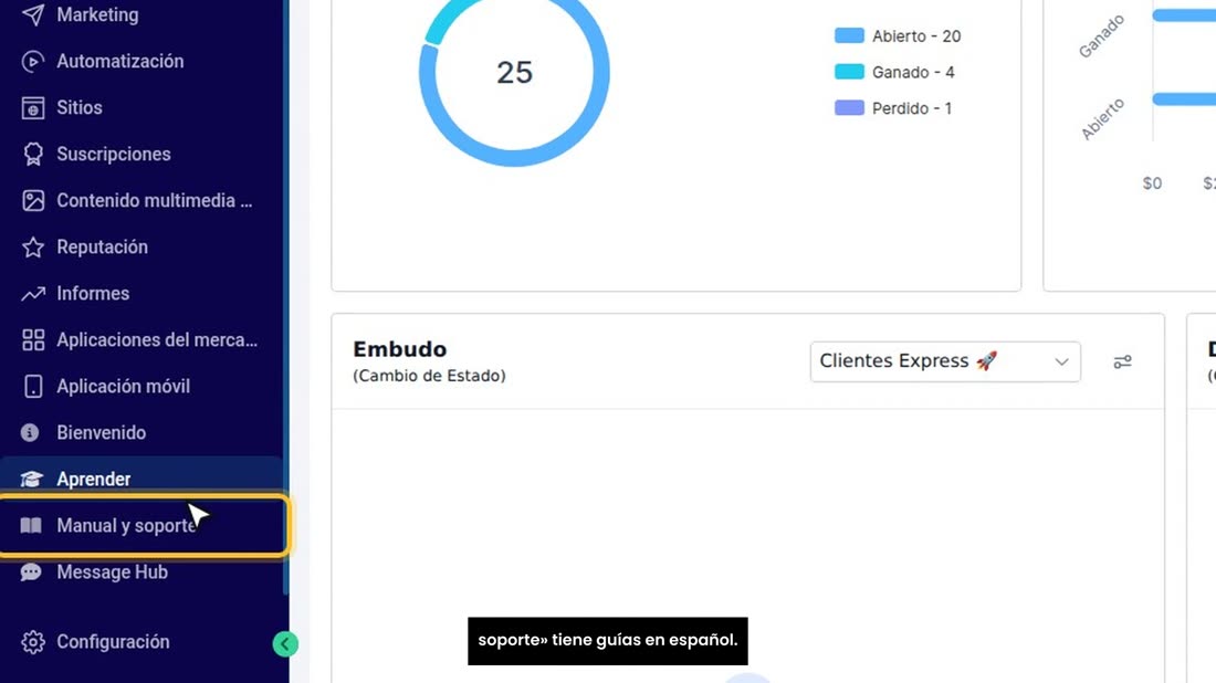 Con miGHL esto ya le viene listo: en «Aprender» y en «Manual y soporte» tiene guías en español.