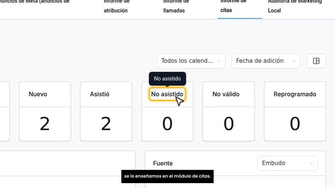 Si muchos no vienen, encienda los recordatorios automáticos: se lo enseñamos en el módulo de citas.