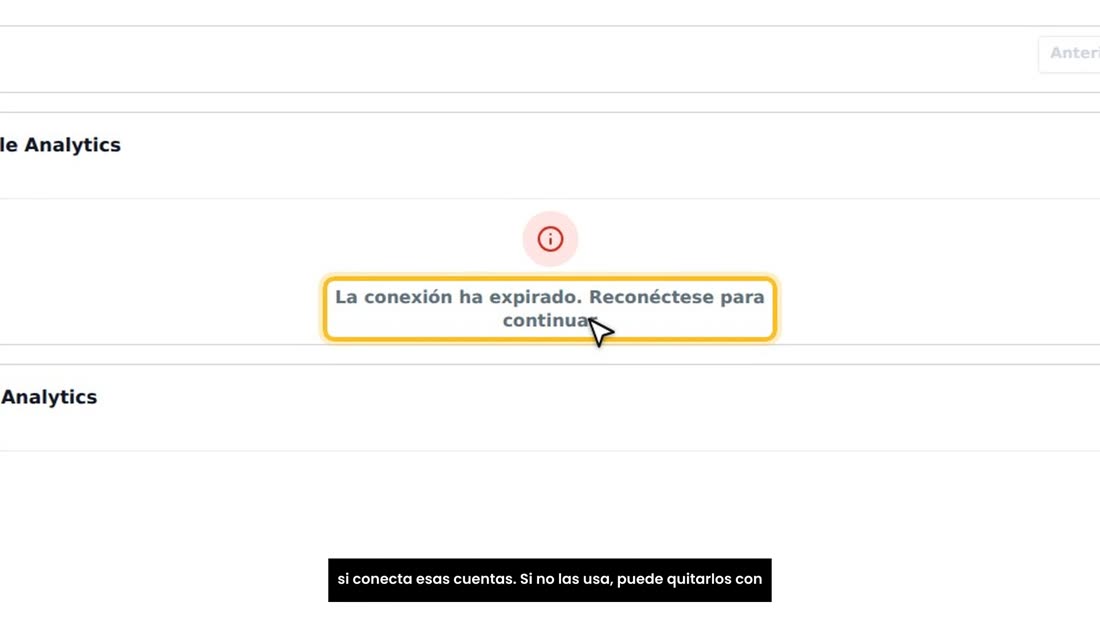Algunos cuadros, como los de Google o Facebook, solo se llenan si conecta esas cuentas. Si no las usa, puede quitarlos c