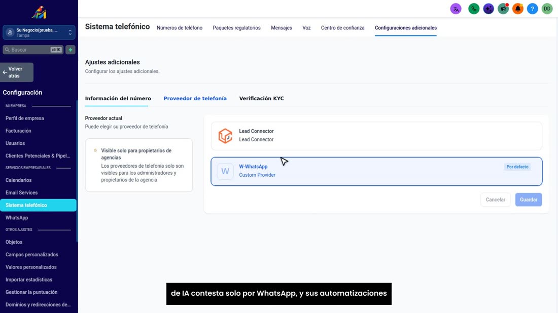 Con miGHL esto ya le viene listo: con W-WhatsApp, su asistente de IA contesta solo por WhatsApp, y sus automatizaciones 