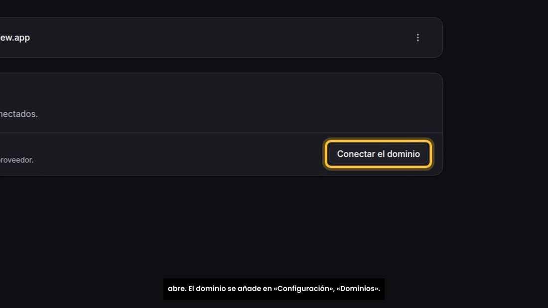 Error número seis: poner el DNS del dominio y no añadirlo dentro de AI Studio. Todo parece hecho, y la dirección no abre