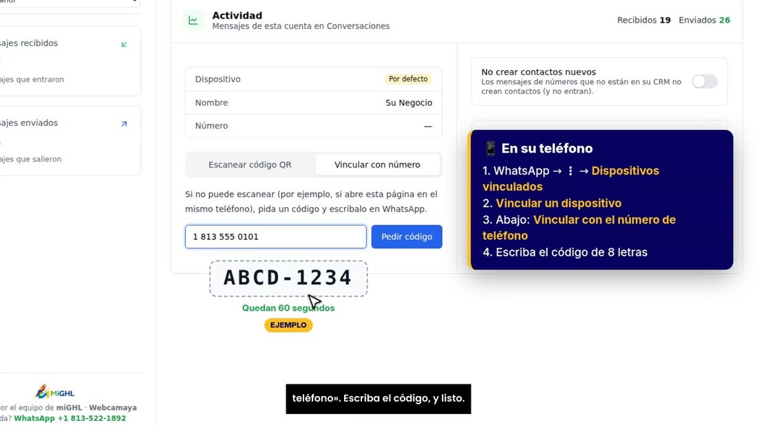 En WhatsApp vaya a «Dispositivos vinculados», «Vincular un dispositivo», y abajo toque «Vincular con el número de teléfo