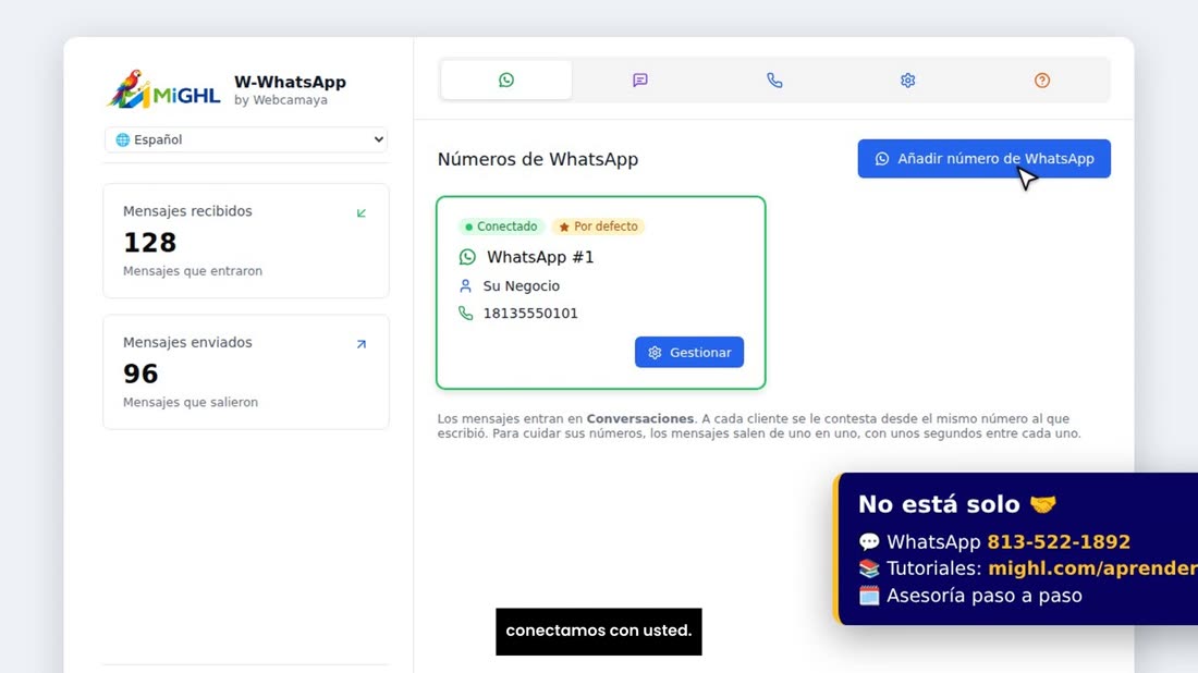 Y no está solo: si se atasca, escríbanos por WhatsApp y lo conectamos con usted.