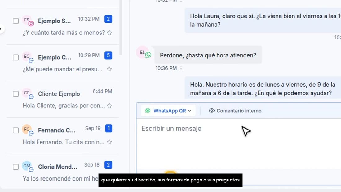 Así no tiene que escribirlo cada vez. Puede guardar todos los que quiera: su dirección, sus formas de pago o sus pregunt
