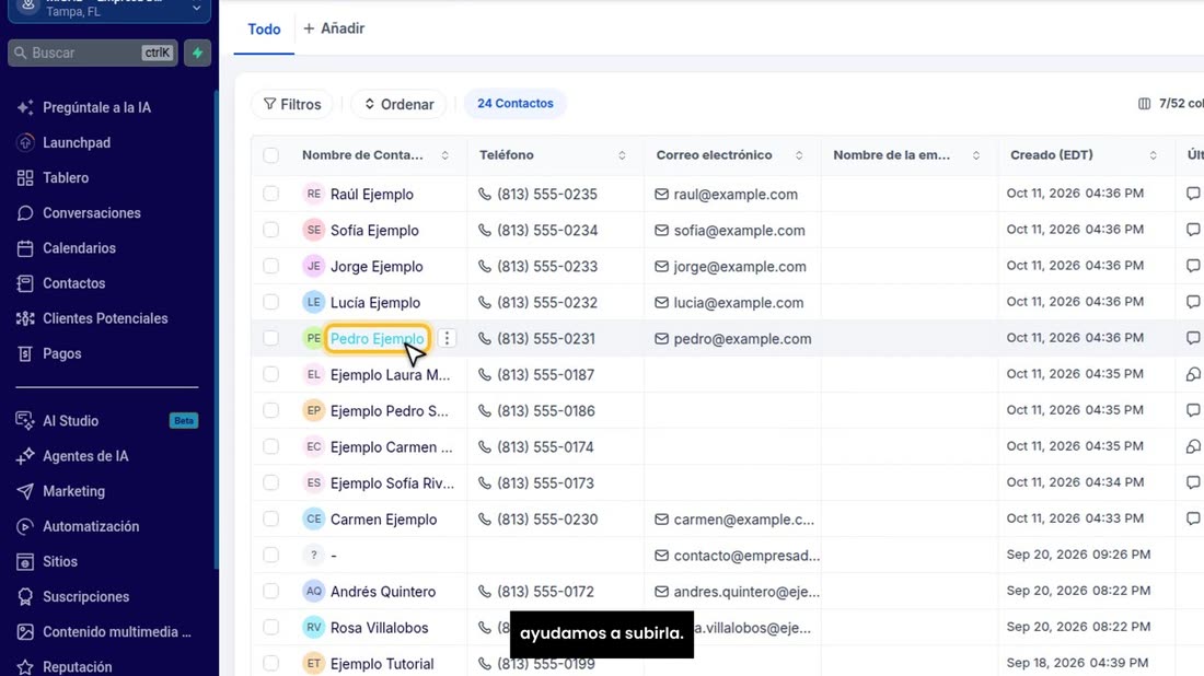 Si su lista le da problemas, escríbanos por WhatsApp y le ayudamos a subirla.