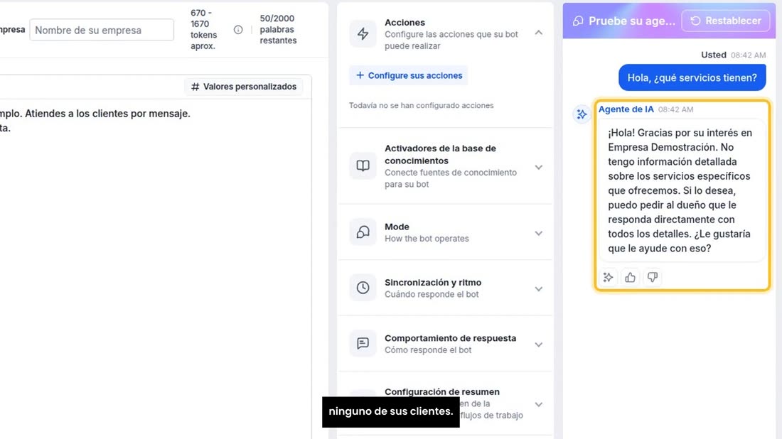 Y le contesta al momento. Lo que escriba aquí no le llega a ninguno de sus clientes.