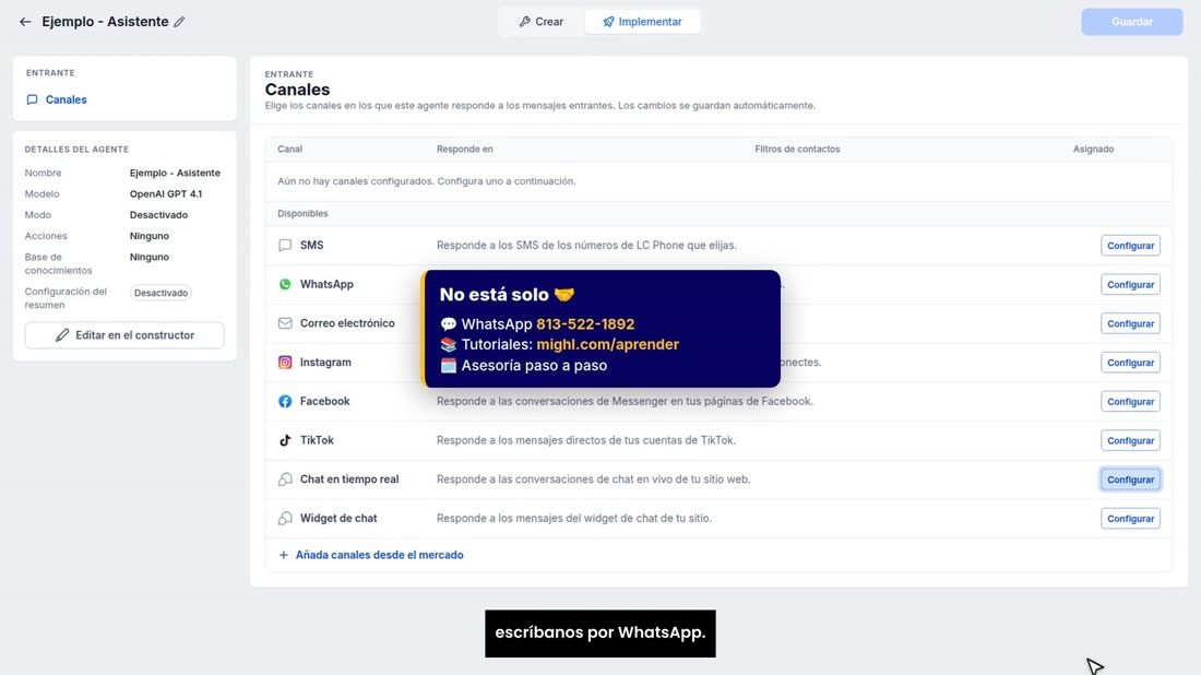 Y no está solo: si quiere que lo dejemos listo con usted, escríbanos por WhatsApp.
