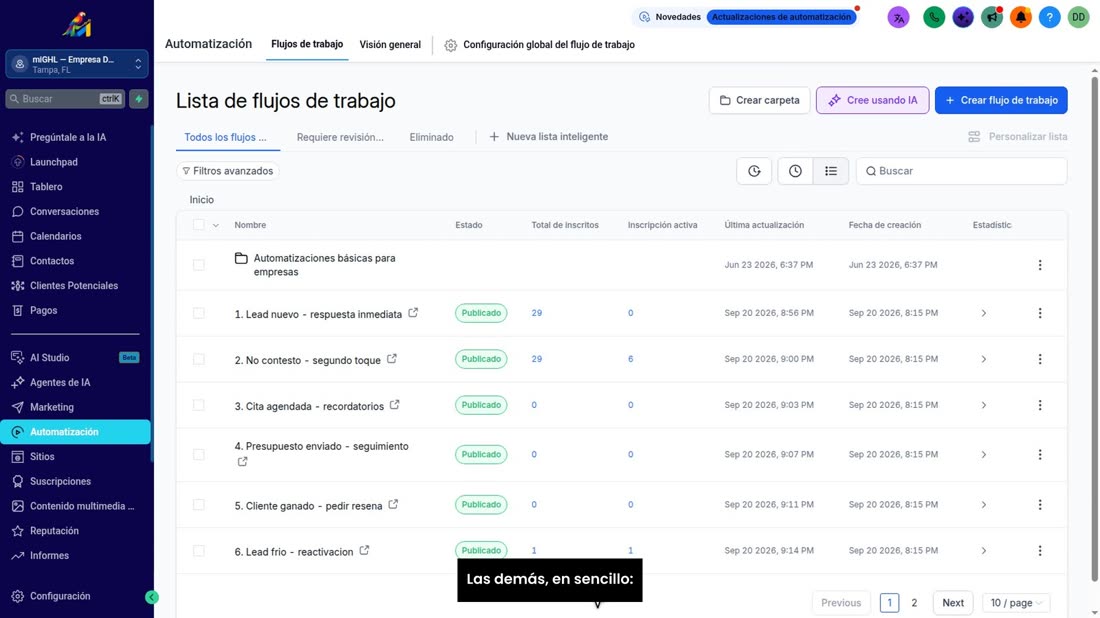 Las demás, en sencillo: