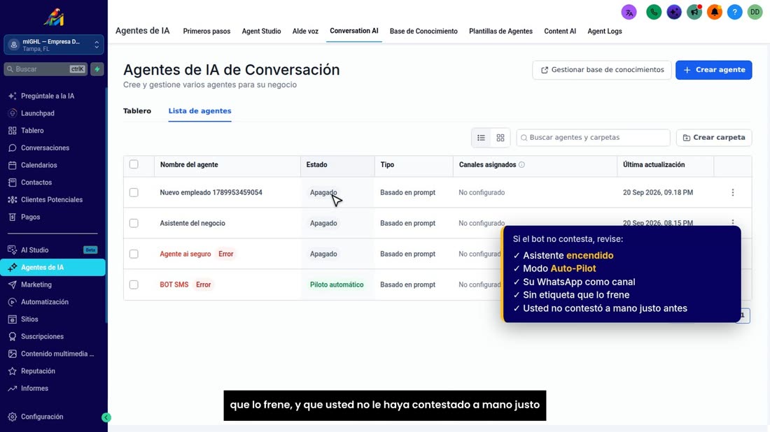 Y mire dos cosas más: que el contacto no tenga una etiqueta que lo frene, y que usted no le haya contestado a mano justo