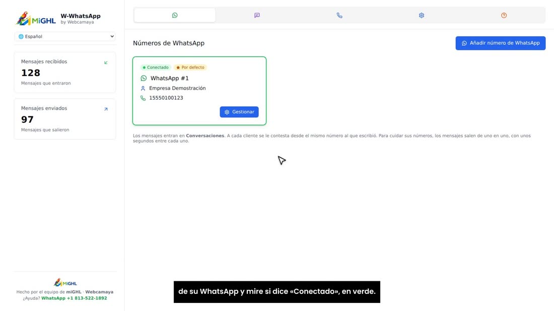 Casi siempre es que el WhatsApp se desconectó. Entre al menú de su WhatsApp y mire si dice «Conectado», en verde.