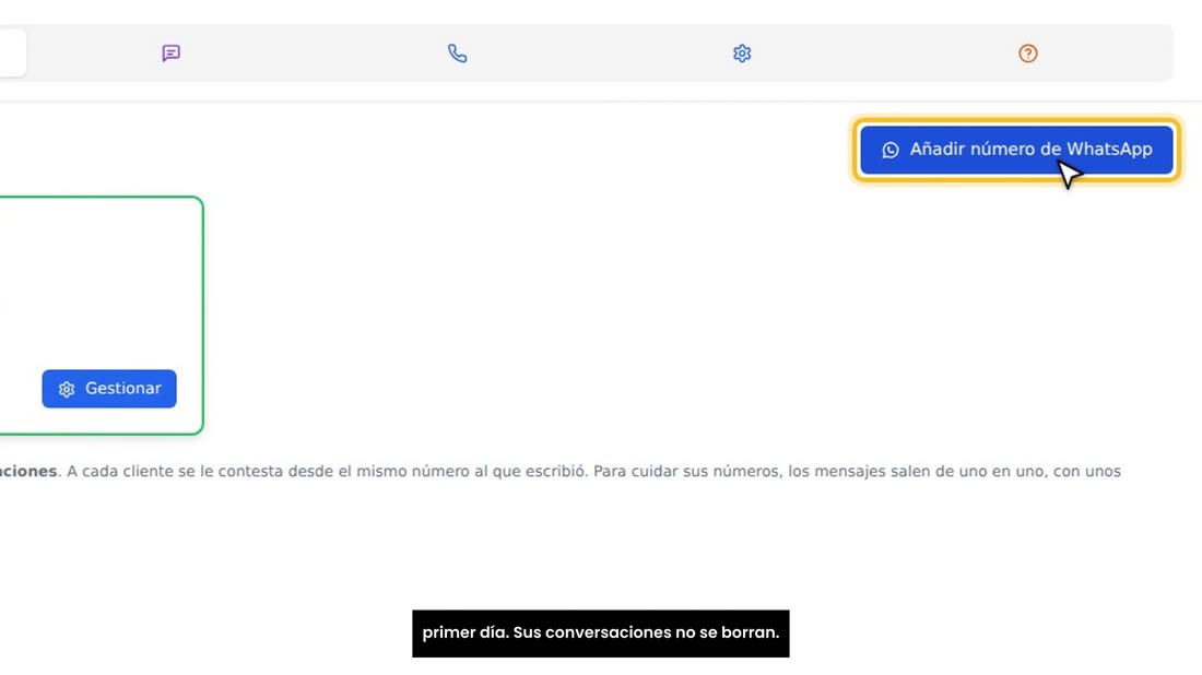 Si no lo dice, vuelva a vincularlo con el código QR, como el primer día. Sus conversaciones no se borran.