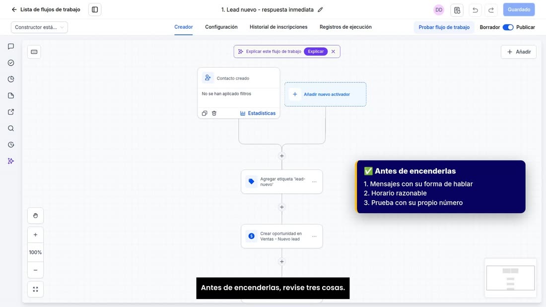 Antes de encenderlas, revise tres cosas.