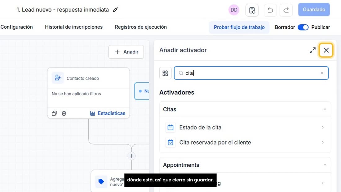 Detrás, ponga un mensaje amable con el enlace de su calendario, para que elija otra hora. Aquí solo le enseño dónde está