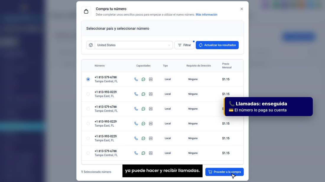 El número se cobra en su propia cuenta. Y en cuanto lo tenga, ya puede hacer y recibir llamadas.